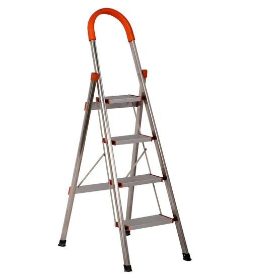 Double Sided 4 Step Household Aluminum Domestic Ladder