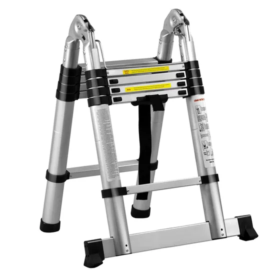 China Supplier Step En131 Compliant Aluminum Double Sided Foldable Telescopic Ladder