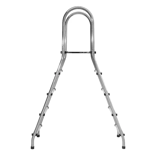 Stainless Steel Swimming Pool Double Sided Ladder Steps with Anti Slip Pedal