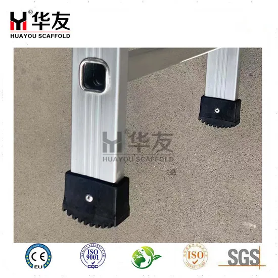 Building Material En131 Fiberglass Double Sided a Frame Aluminum Step Ladder