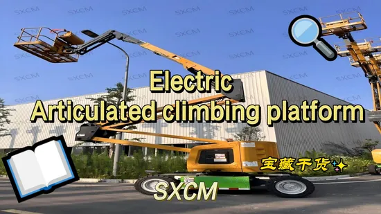 20m Working Height Electric Climbing Platform with Curved Arm Design