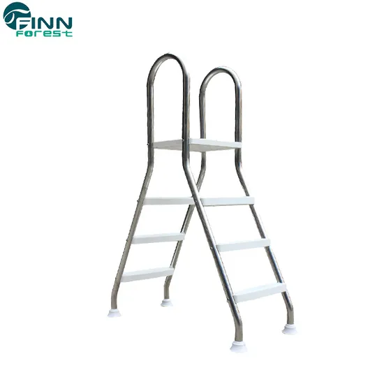 Factory Price Stainless Steel Double Sided Plastic Steps Pool Ladder