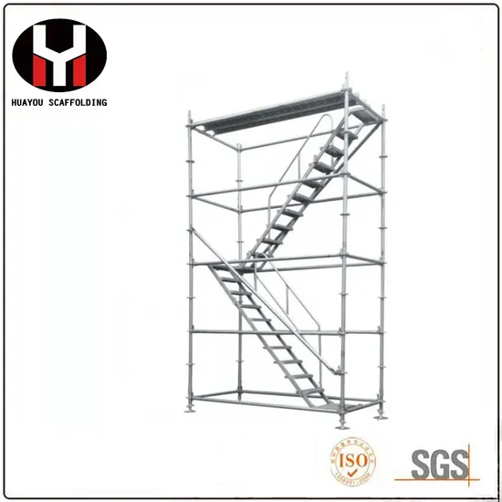 Scaffolding Aluminium Mobile Tower Ladder with Wheels Used for Scaffold Construction in Middle East Market