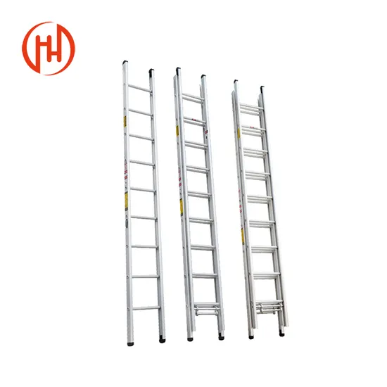 Aluminum Material and Extension Ladders Feature 5m Double Sided Telescopic Ladder