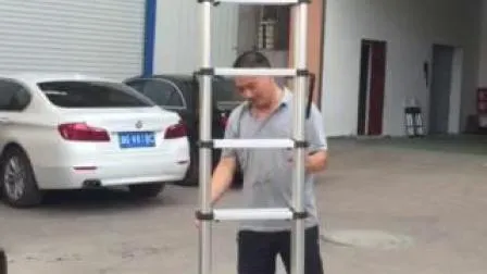 En131 Certificate 4.4m Double Sided Aluminum Telescopic Ladder