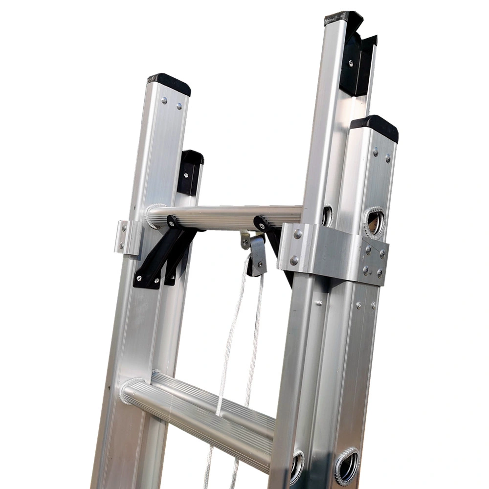 EN 131 Compliant Aluminum Single Sided Double Extension Ladder