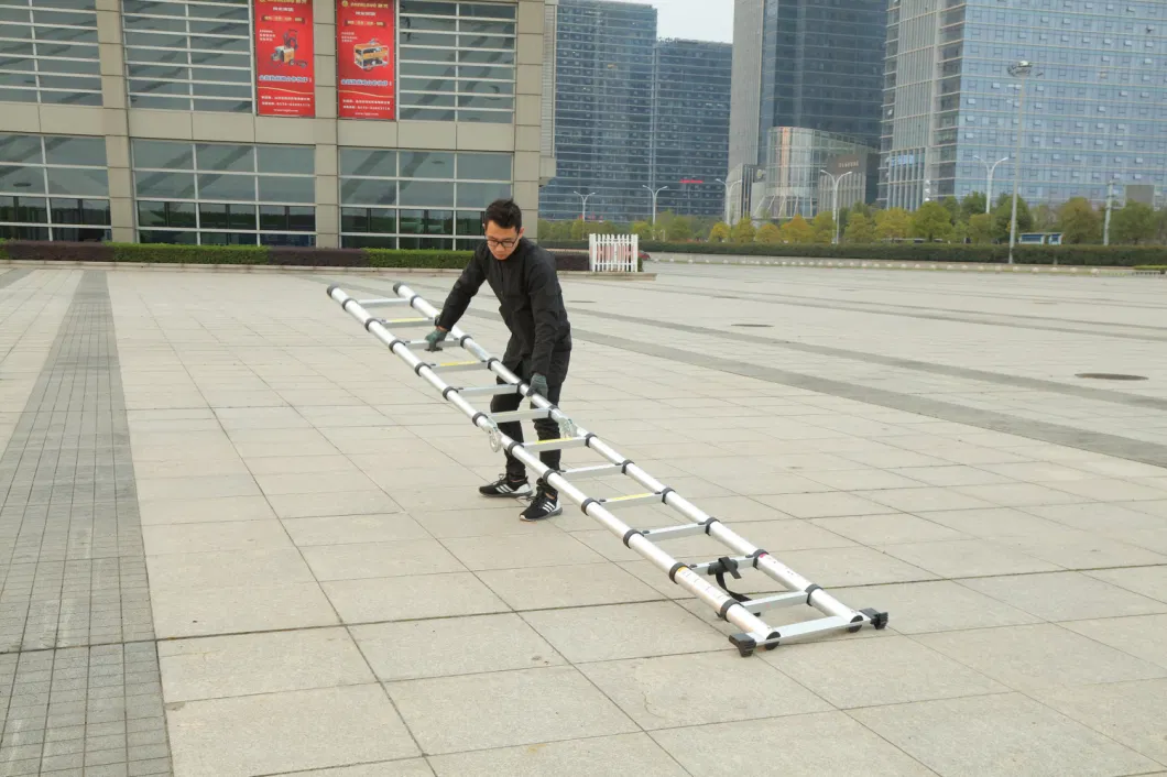 Factory Supply En131 Articulated Foldable Extension Household Telescopic Aluminum Ladder