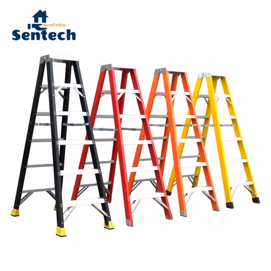 Fiberglass Double Sided a Type Ladder