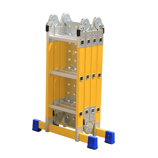 Multipurpose 4*3 Fiberglass Factory Price Fast Folding Aluminium Step Ladder 