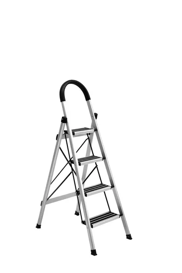 Household Aluminium Ladder (4 Steps) with Stainless Steel Material 