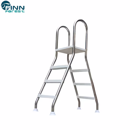 Hot Selling Stainless Steel Double Sided Folding Swimming Pool Ladder