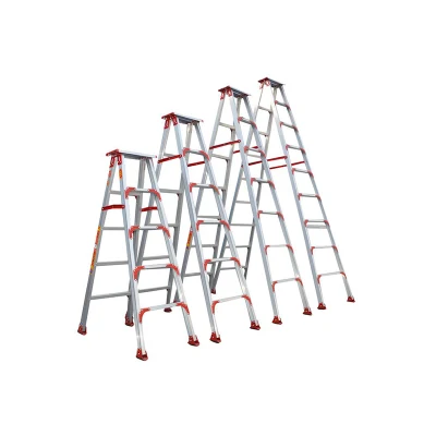 New Aluminum Foldable Double Sided Step Ladder with EN131