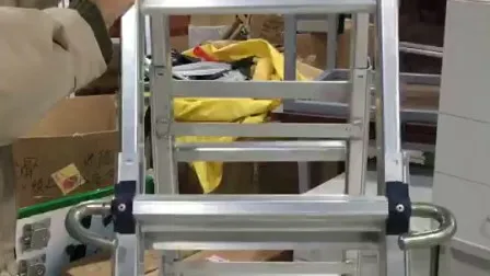 Extension Ladder Double Telescopic Ladder Foldable Ladder Aluminum Multipurpose Telescopic Ladder 