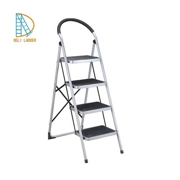 Steel 3 Step Escalera Folding Adjustable Household Ladder En131